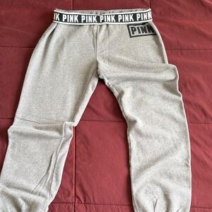 PINK Victoria's Secret Kids Light Gray Joggers